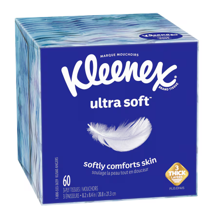 Kleenex Ultra Soft Facial Tissues