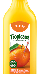 Tropicana Pure Premium Orange Juice, No pulp, Plastic Bottle - Image 1