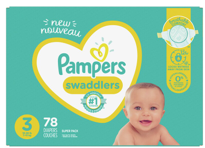 Pampers Swaddlers Diapers, Size 3, 16-28lb