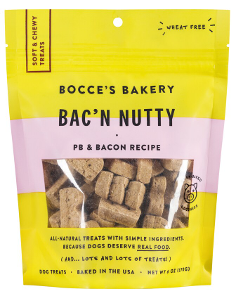 Bocce's Bakery Bac'n Nutty Soft & Chewy Dog Treats
