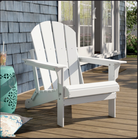 Shawnna Weather-Resistant Foldable Outdoor Adirondack Chair