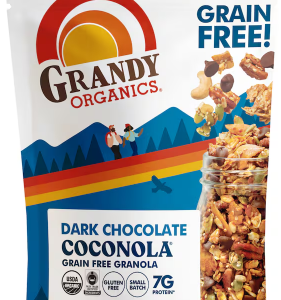 Grandy Organics Grain-Free Coconut Granola, Dark Chocolate
