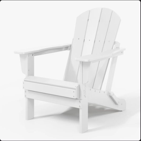 Shawnna Weather-Resistant Foldable Outdoor Adirondack Chair