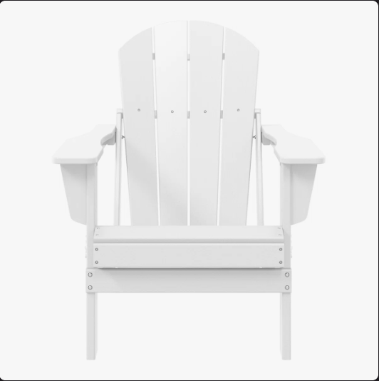 Shawnna Weather-Resistant Foldable Outdoor Adirondack Chair